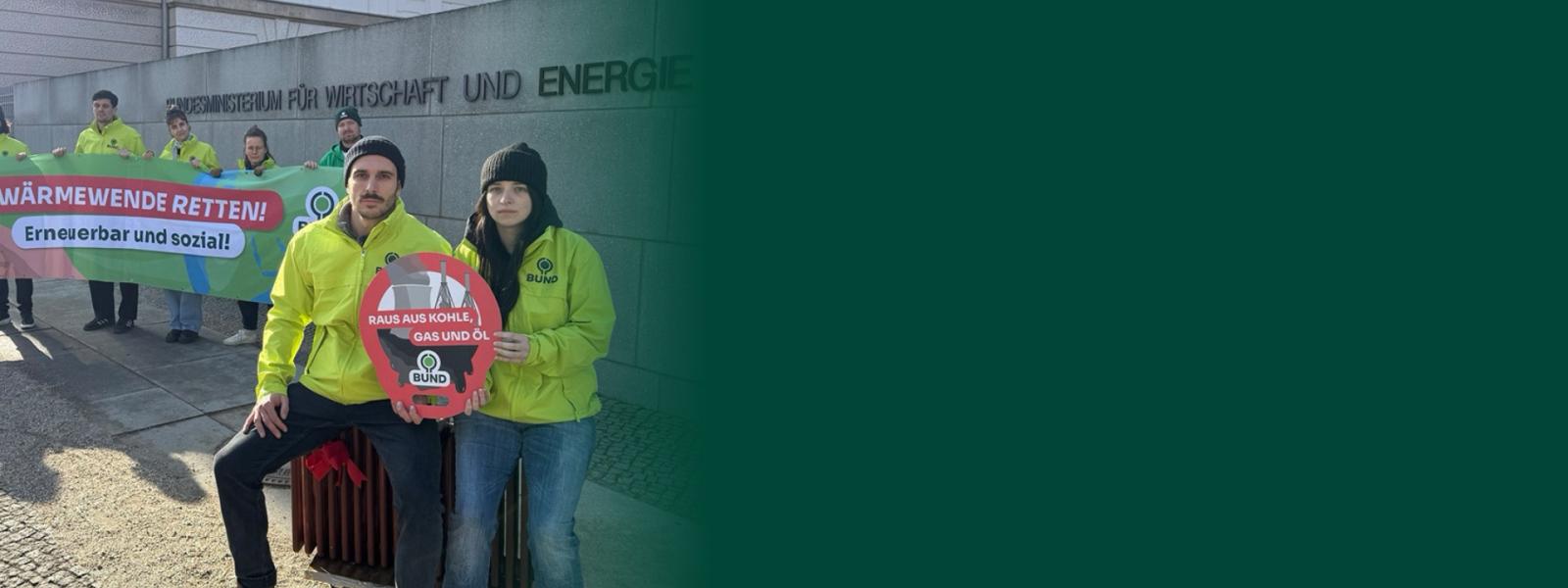 Geschenk an Gaslobby stoppen! BUND vor dem BMWE